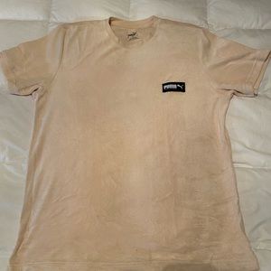 Confortable Beige Velvet Puma T-Shirt